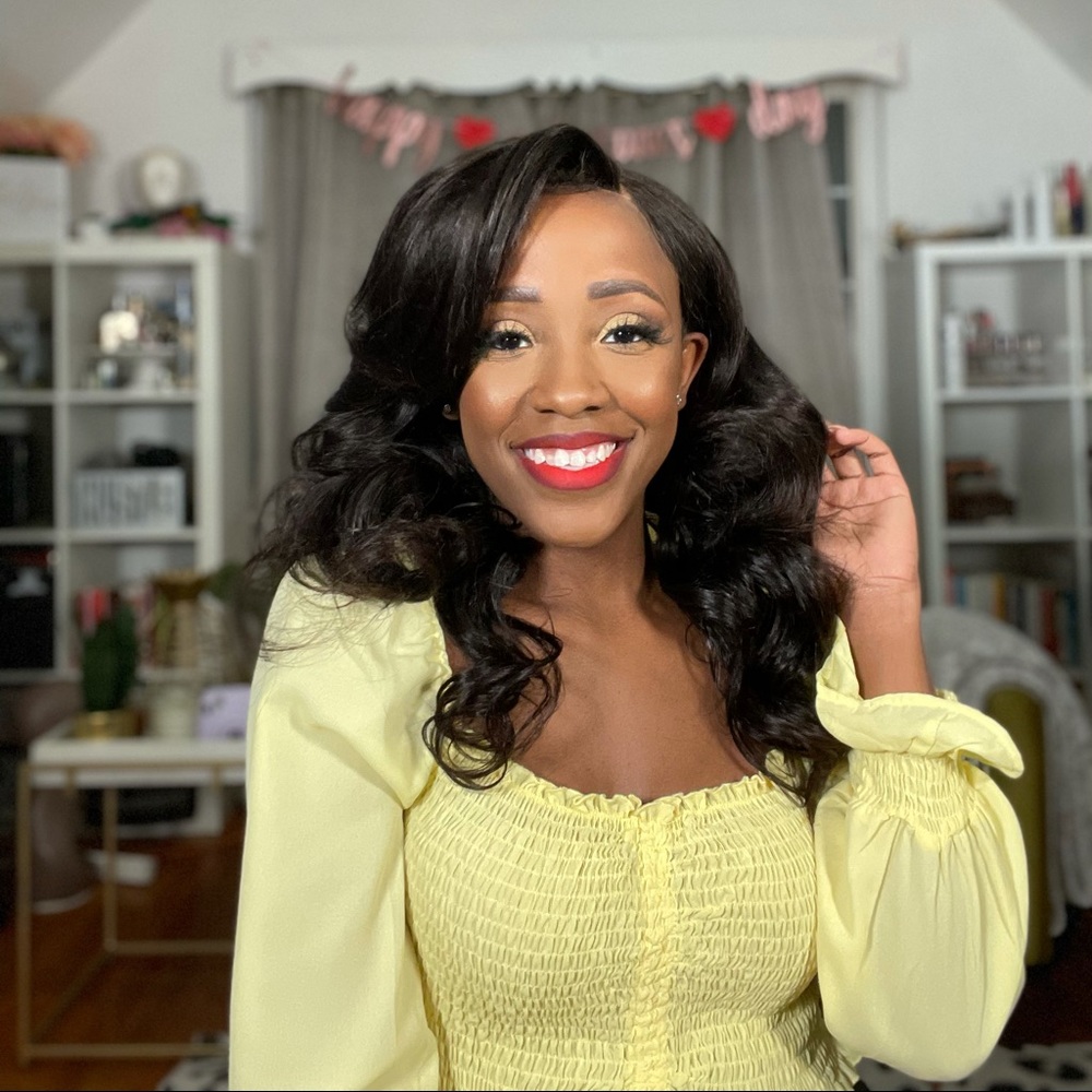 Yellow Scrunch-Detail Smocked Crop Top